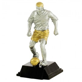 Trofeo resina jugador fútbol