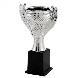 Trofeo cerámica plata c/asas