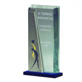 Trofeo cristal vertical