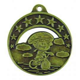 Medalla infantil de ciclismo 
