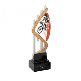 Trofeo de ciclismo de 3 alturas. Ref. 23175
