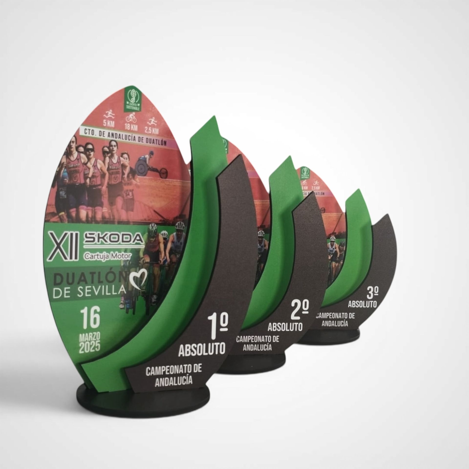 Trofeo federaciones running ciclismo madera 080
