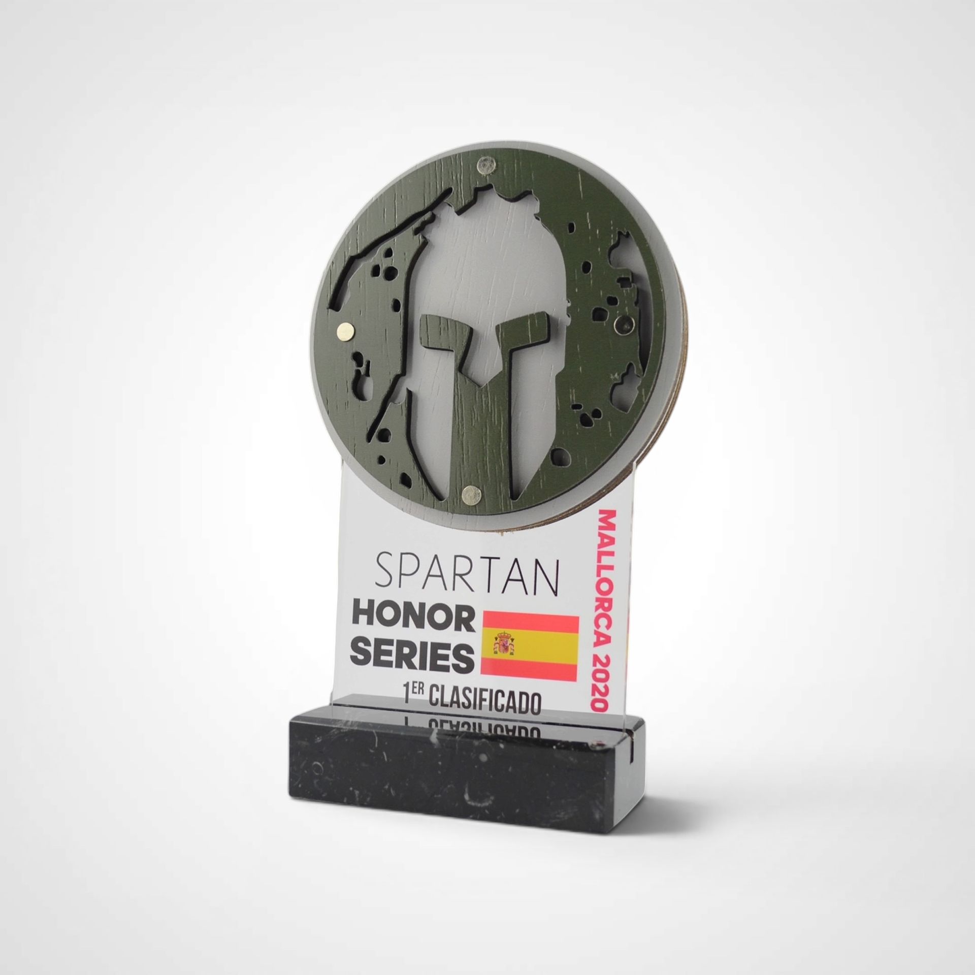 Trofeo ocr madera metacrilato 066