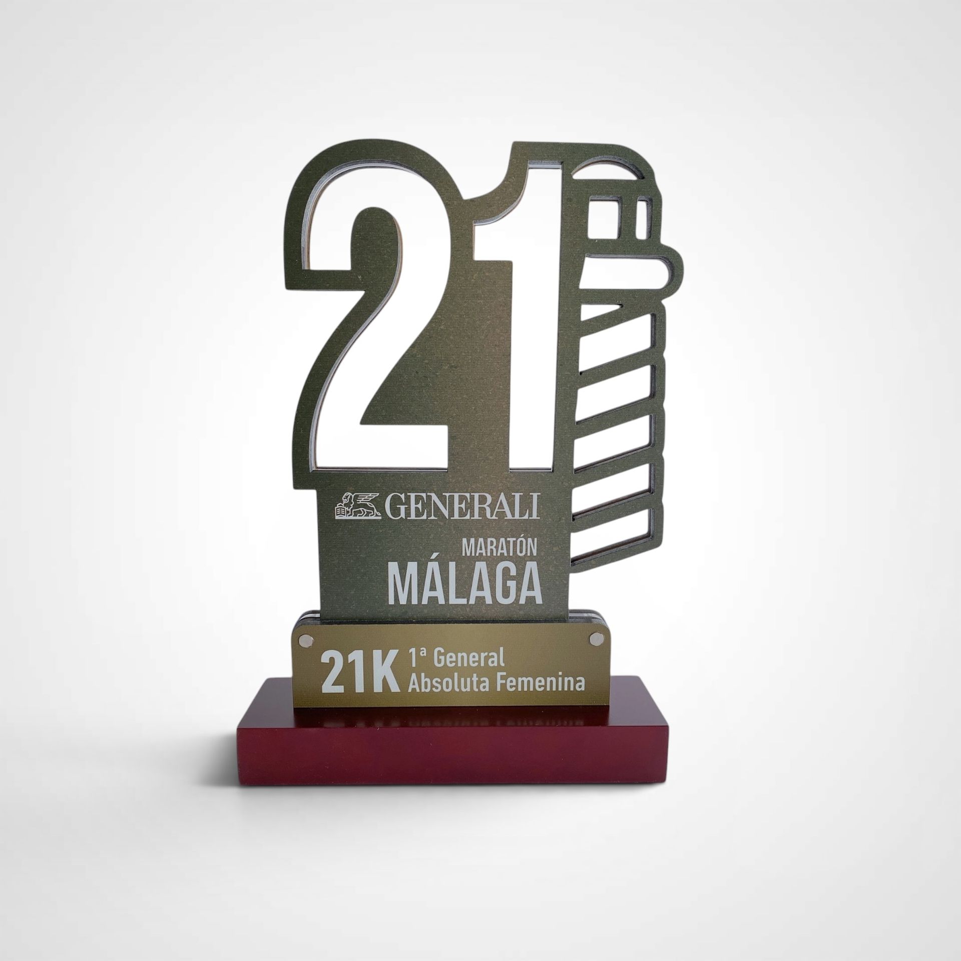 Trofeo running madera metacrilato 004