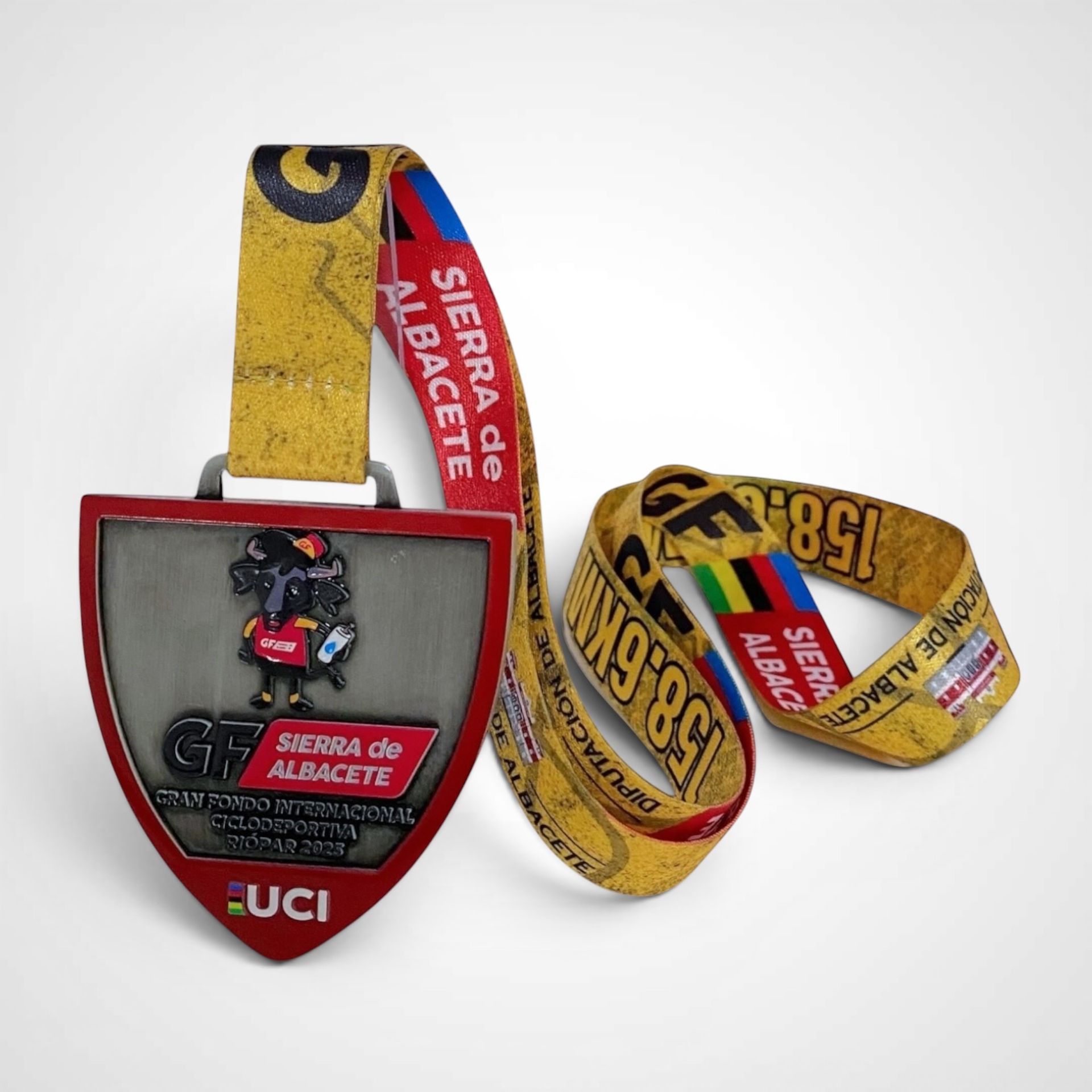 Medalla ciclismo metal 054