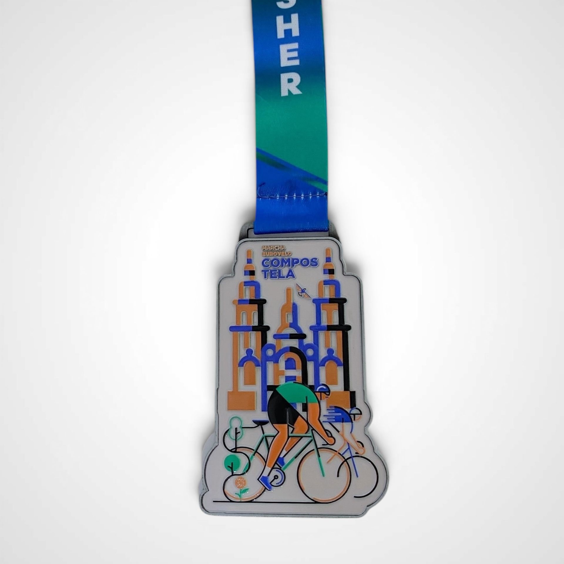 Medalla ciclismo metal 082