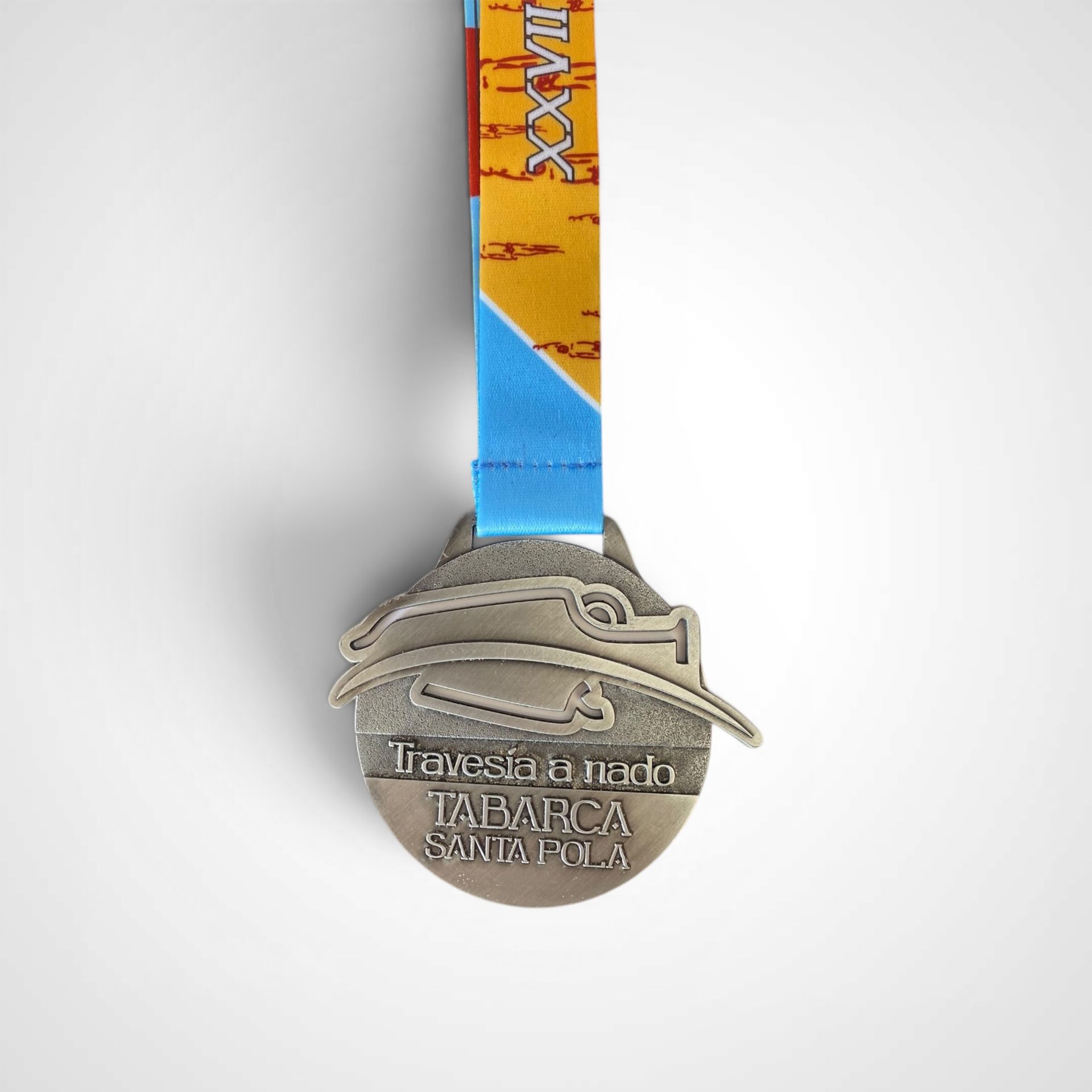 Medalla metal natación 128