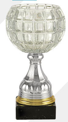 Trofeo 17041/3 18cm ovalada transparente