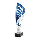 Trofeo bicolor azul/plata