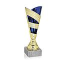 Trofeo bicolor dorado/azul