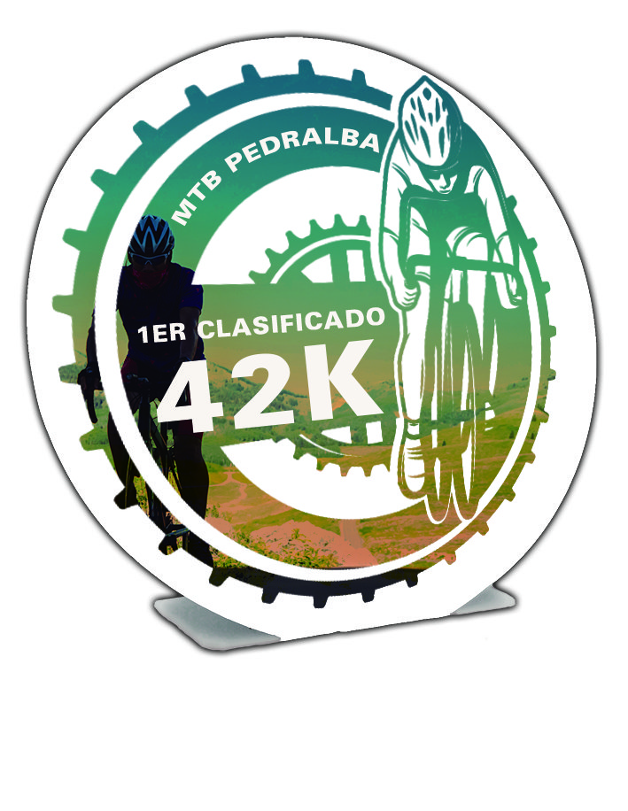 Trofeo forja TF09A redondo impreso a color