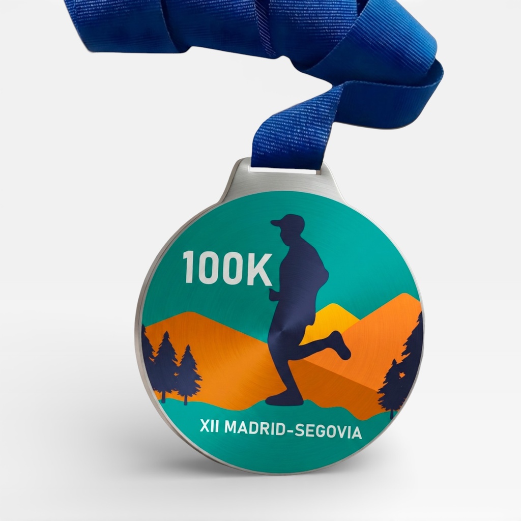 Medalla redonda S08A impresión color