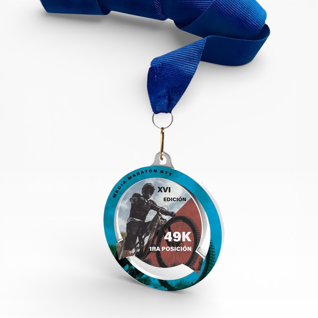 Medalla de 60mm S07A Personalizable a color