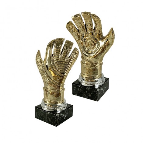 Figura guante metalizado 24 cm 23159