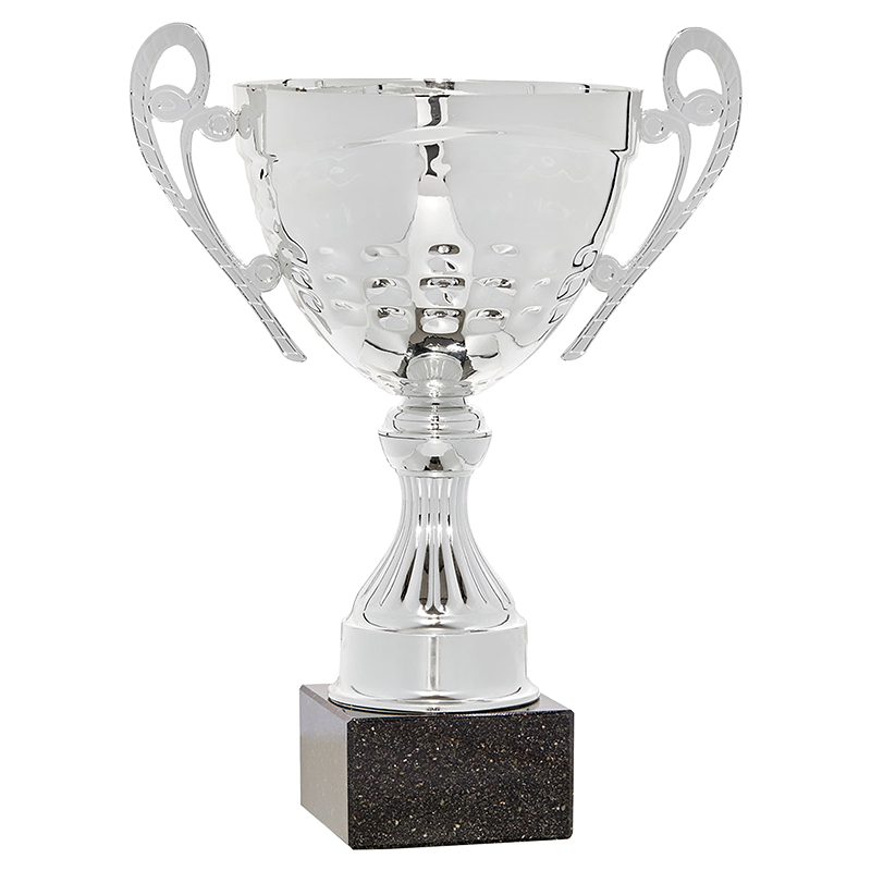 Trofeo copa clásica con asas y peana de marmol