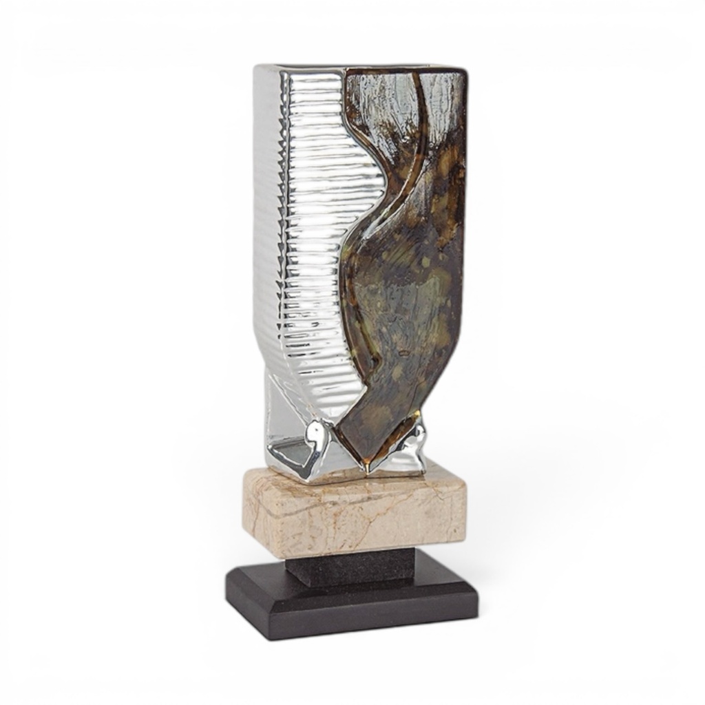 Copa de cristal de diseño visual, 3 alturas Ref. 26028