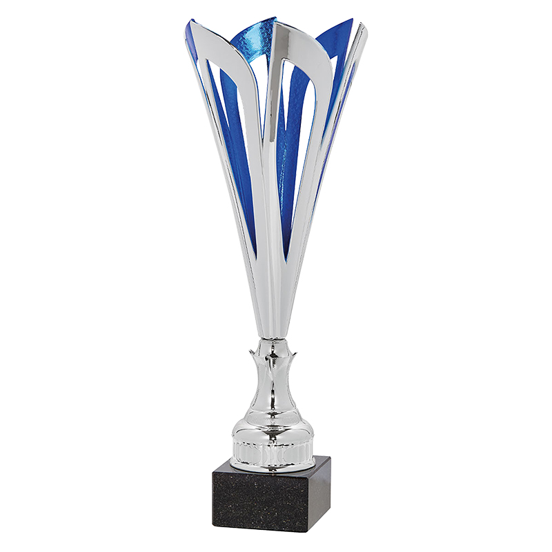 Copa con troquelado azul