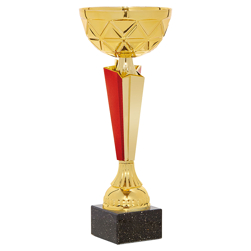 Trofeo copa bicolor dorado/rojo