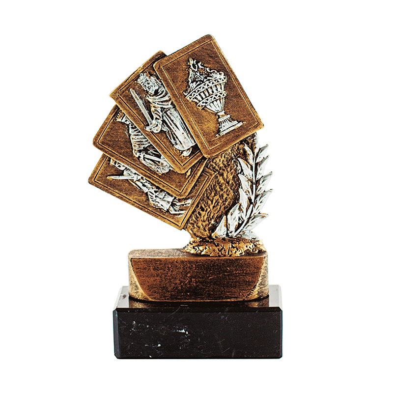 Trofeo de Cartas de 3 alturas. Ref. 26115