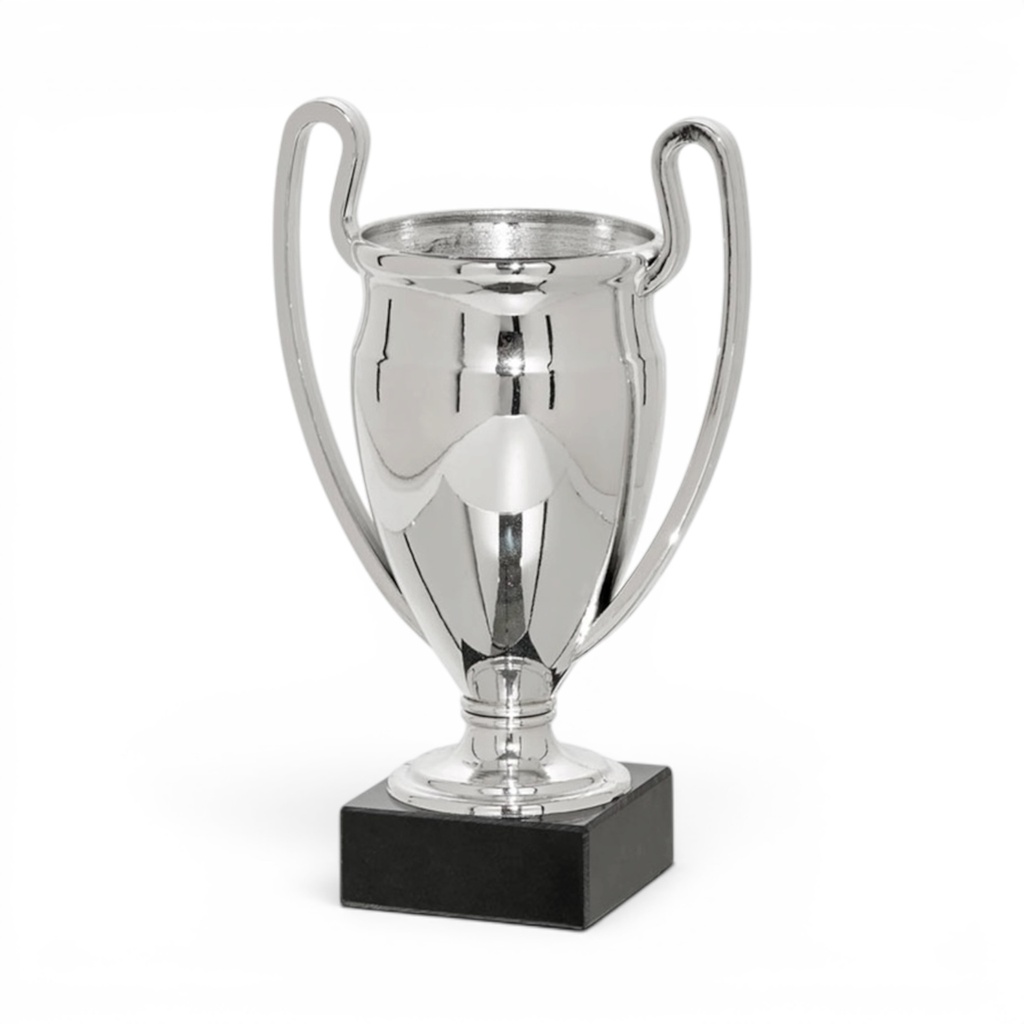 Copa plateada con asas altas, 1 altura Ref. 26043