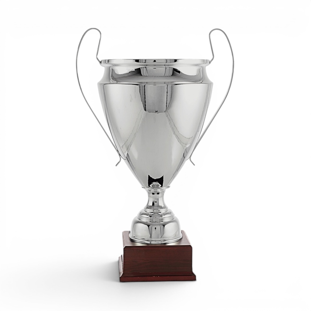 Trofeo Clásico con asas y peana de madera Ref. 26007