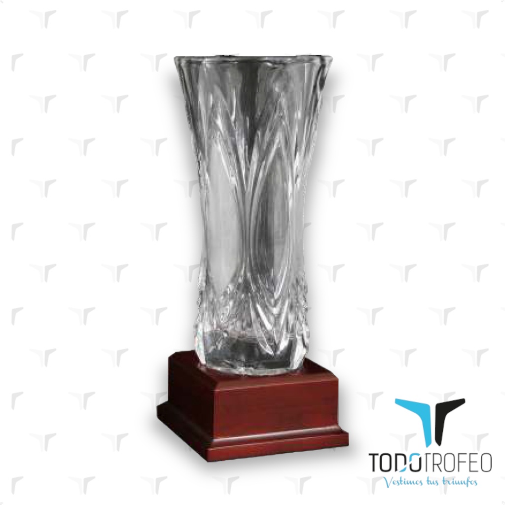 Jarrón 12024/2 alt.30cm cristal labrado