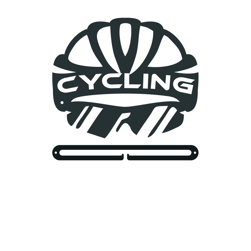 Medallero metal Casco Ciclyng de 250mm con extensión