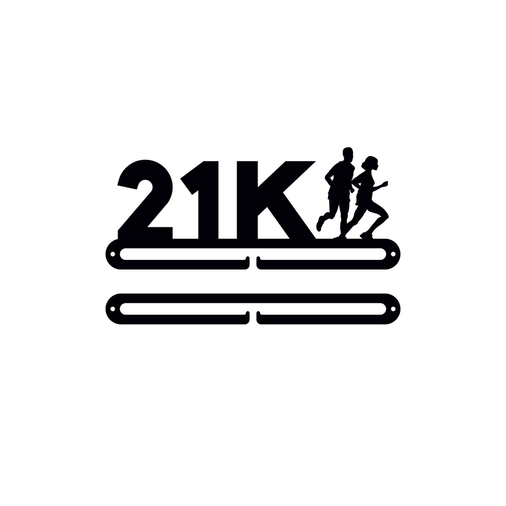 Medallero metal 21K de 250mm con extensión