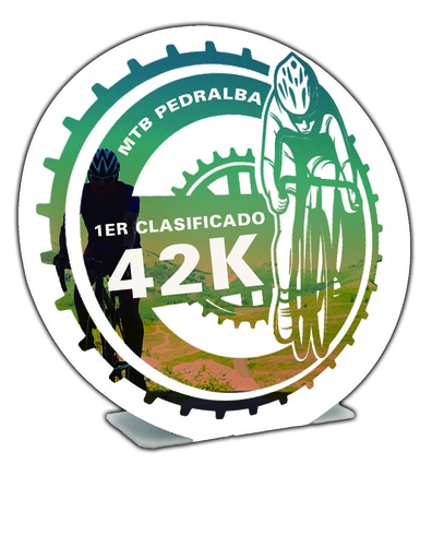 Trofeo forja TF09A redondo impreso a color