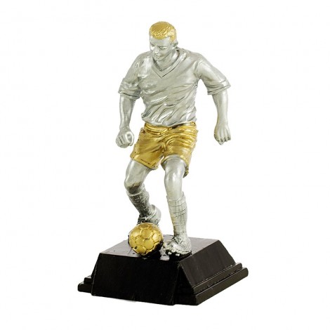 Trofeo resina jugador fútbol