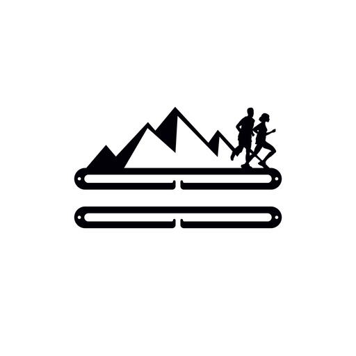 [MDL.020-2] Medallero metal Trail 2 corredores de 250mm con extensión