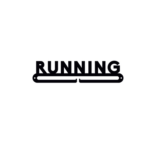 [MDL.019-1] Medallero letras running grandes