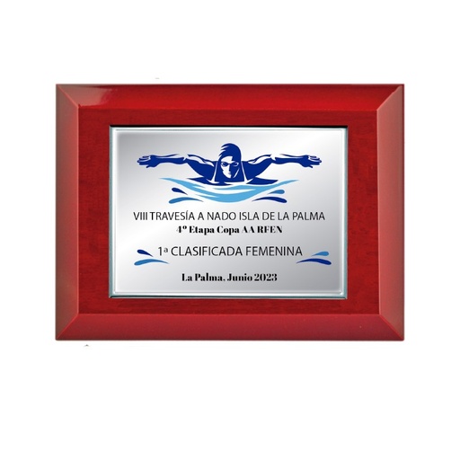 Placa conmemorativa de aluminio Ancona