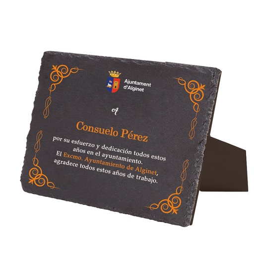 Trofeo Marco Pizarra impreso a color. Ref. 24083 - 26067