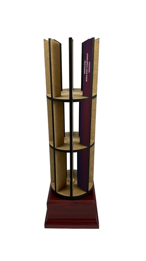 Trofeo de madera de 5 mm impreso c/peana de madera TW101 (copia)