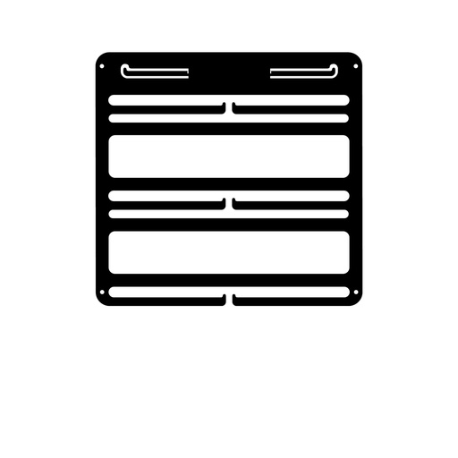 [MDL.100] Medallero metal Portadorsales de 250mm