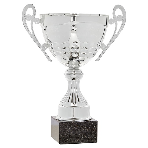 Trofeo copa clásica con asas y peana de marmol