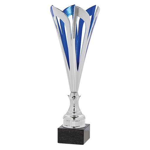 Copa con troquelado azul