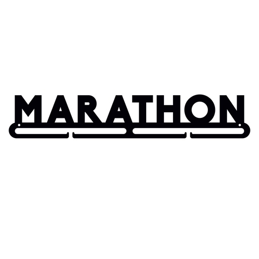 [MDL.012-1] Medallero metal letras Marathon de 400mm