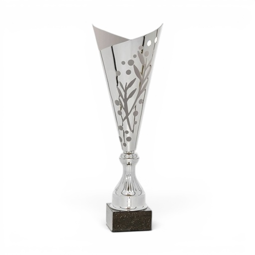 Copa plateada cónica sin asas, 3 alturas Ref. 26003