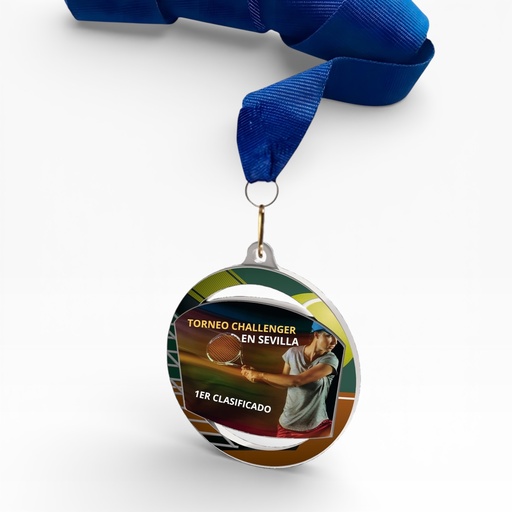 Medalla de 60mm personalizable a color. Modelo C (web)