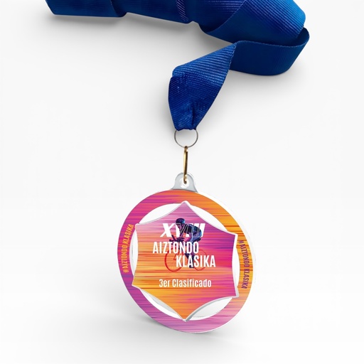 Medalla de 60mm personalizable a color. Modelo D (web)