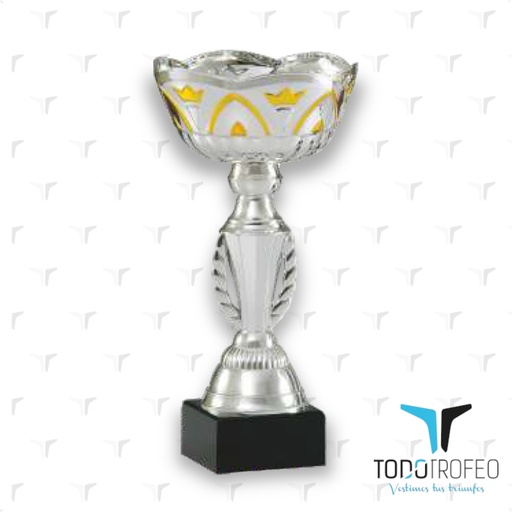 [C12106.1] Trofeo 12106/1 alt.28cm pl./oro c/espiga