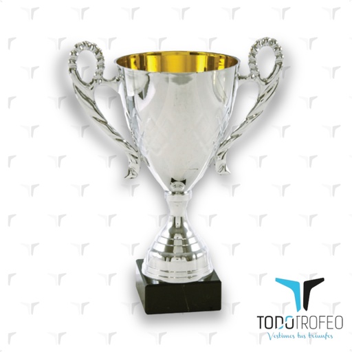 [C15063.1] Trofeo 15063/1 alt.26cm plata c/asas
