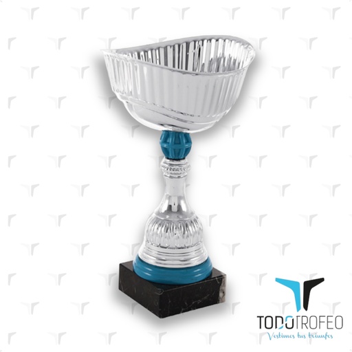 [C15078.1] Trofeo 15078/1 alt.24cm plata/azul