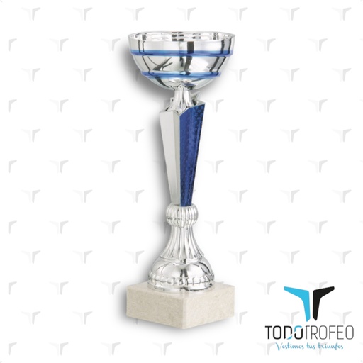 [C17060.2] Trofeo 17060/2  25cm plata y azul